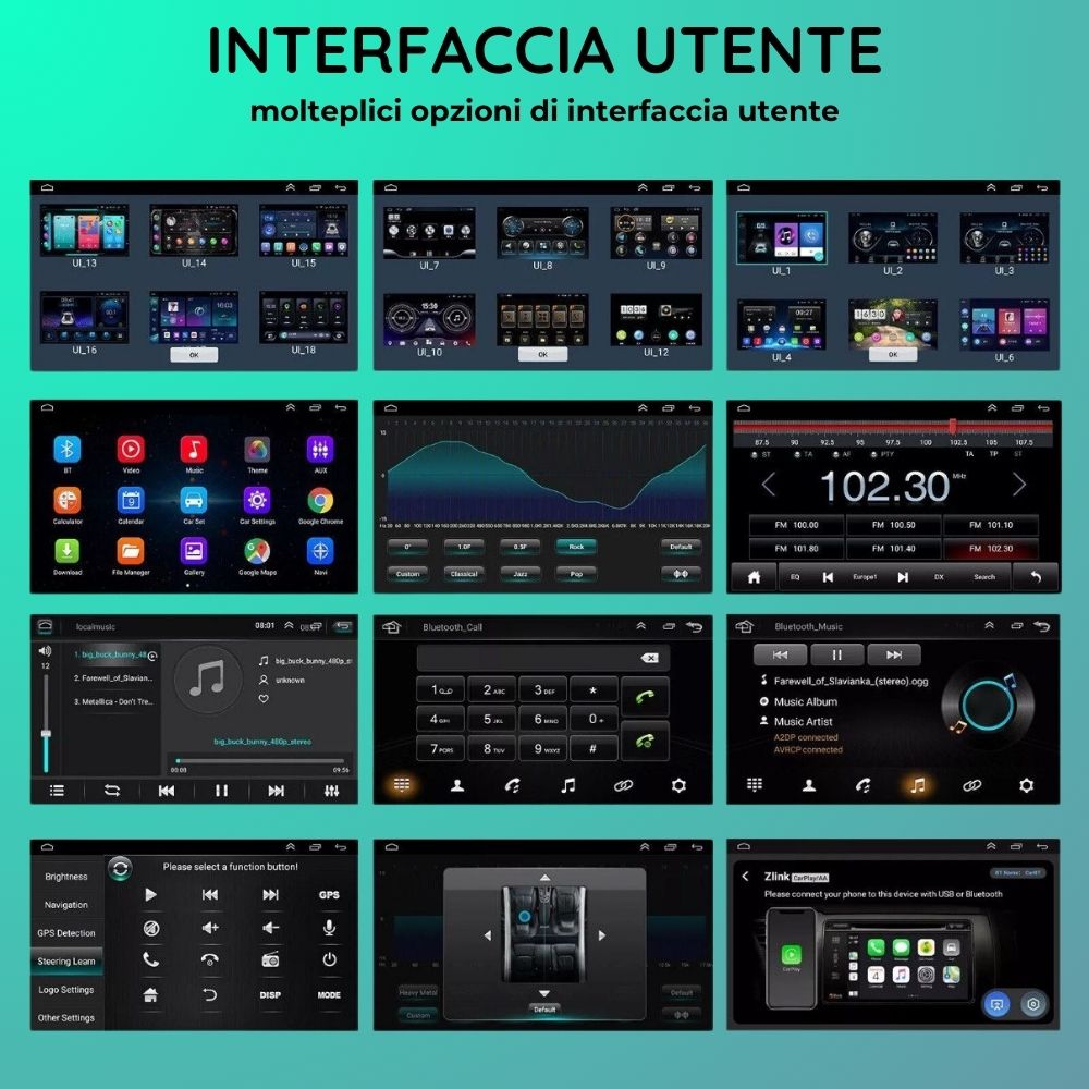 Autoradio 9" Android 14 CarPlay Per BMW Mini Countryman 2011-2016 GPS RDS 4+64GB