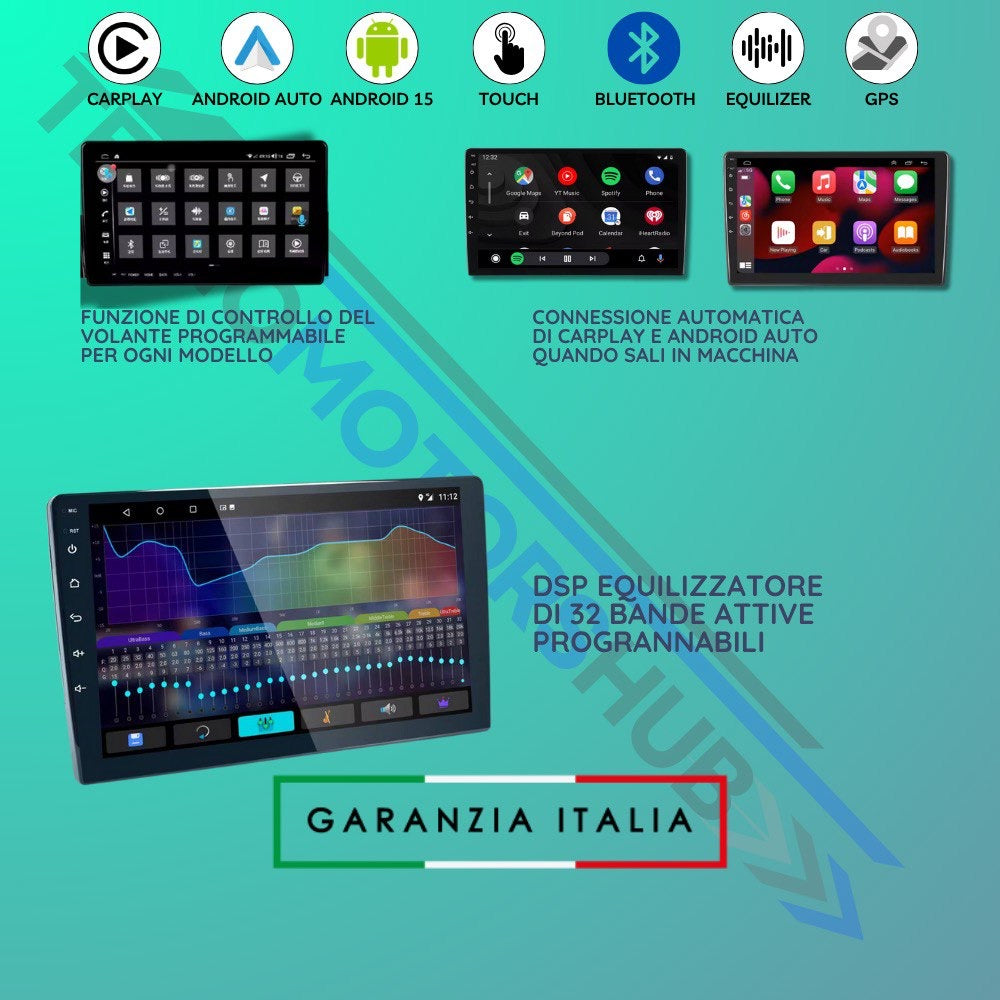 Autoradio 9” Android 15 Per Fiat Ducato/Peugeot Boxer/Citoren Jumper Snapdragon