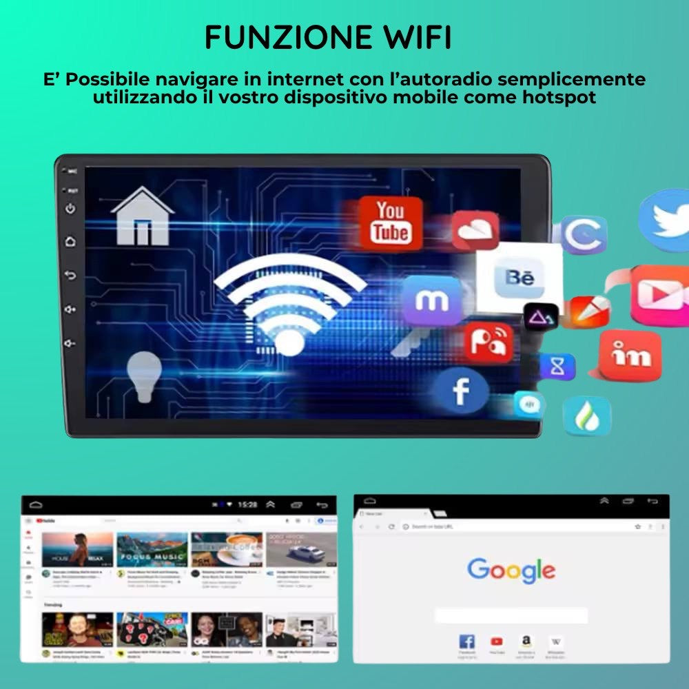 Autoradio 9” Android 15 Per Fiat Ducato/Peugeot Boxer/Citoren Jumper Snapdragon