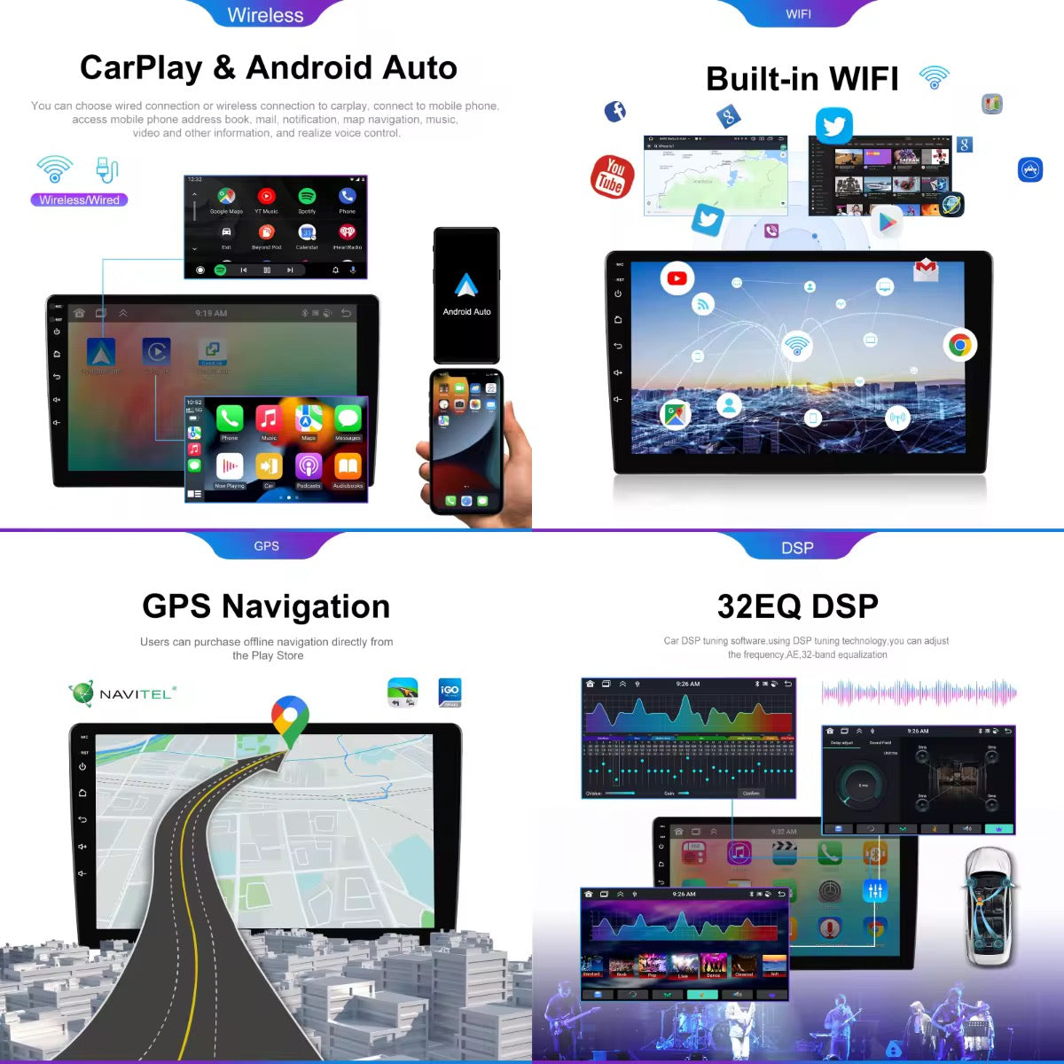 Autoradio 9” Android 15 Per BMW Mini Cooper Clubman 2006-2014 Octacore Navi Wifi