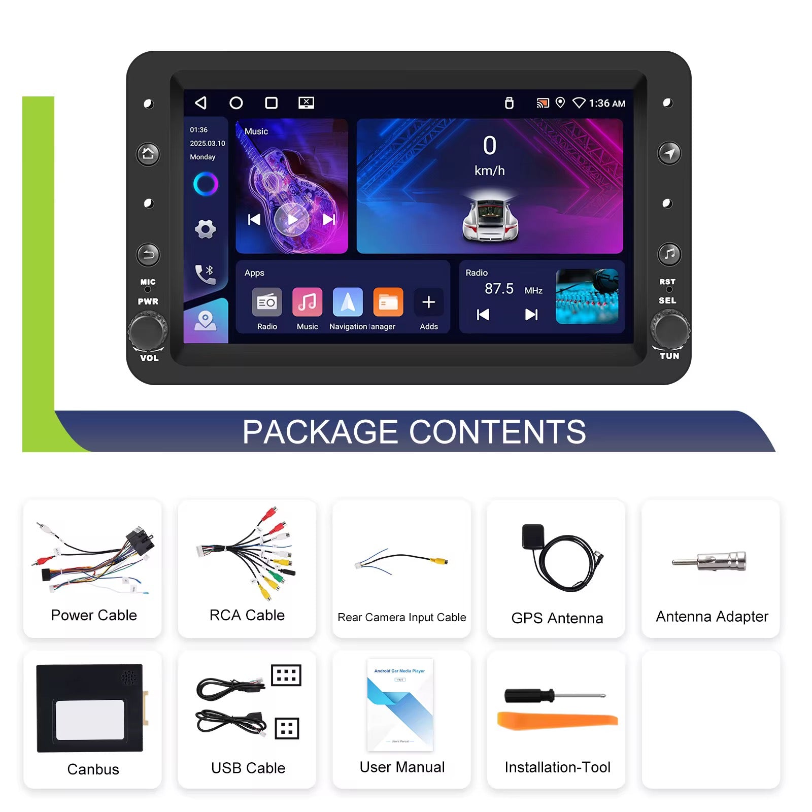 Autoradio 7” Android 15 Per Alfa Romeo 159 Spider Brera Carplay 4-64GB RDS USB