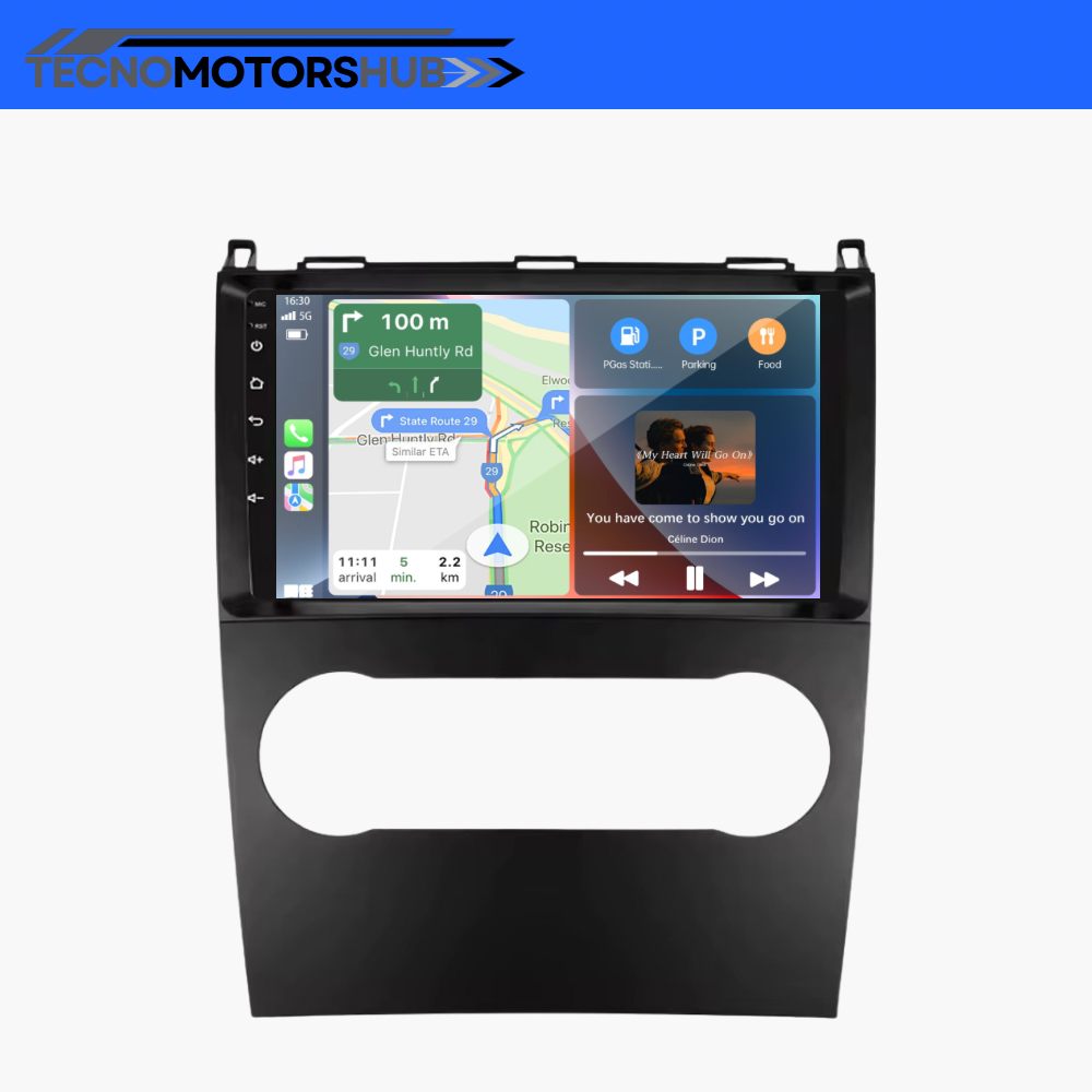 Autoradio 9” Android 15 Per Mercedes-Benz Classe A/B W169W245 4+64GB GPS Navi Bt
