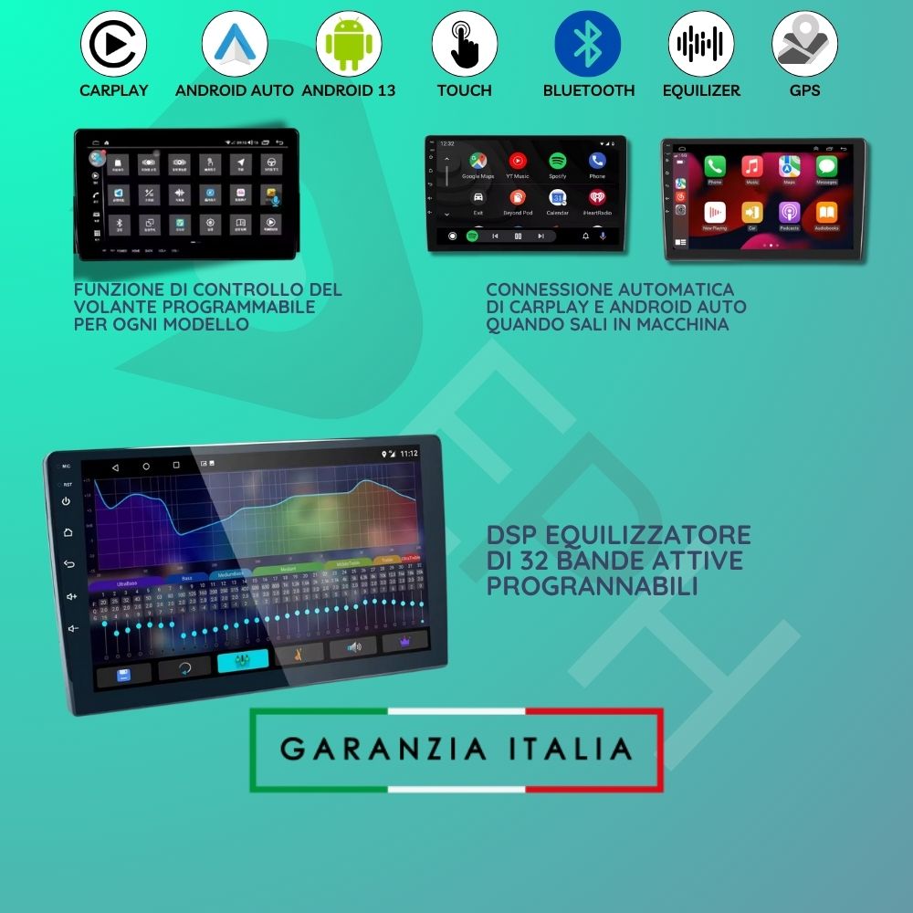 Autoradio 9" Android 14 CarPlay Per BMW Mini Countryman 2011-2016 GPS RDS 4+64GB