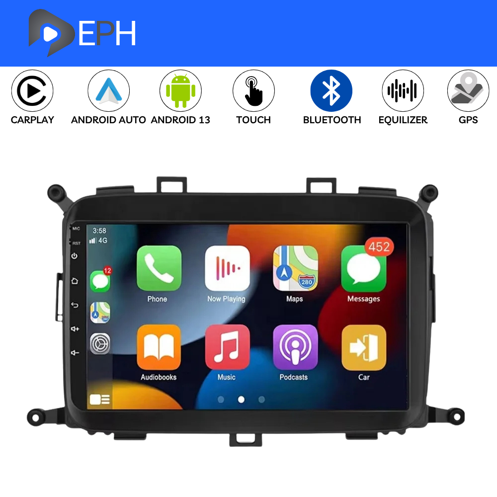 Android autoradio Carplay Android Auto per KIA Carens 2014-2017