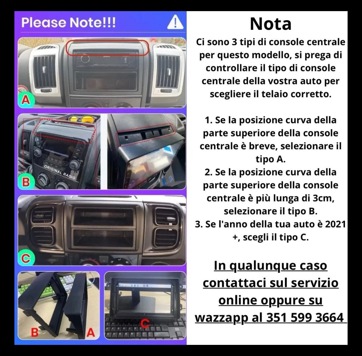 Autoradio 9” Android 15 Per Fiat Ducato/Peugeot Boxer/Citoren Jumper Snapdragon