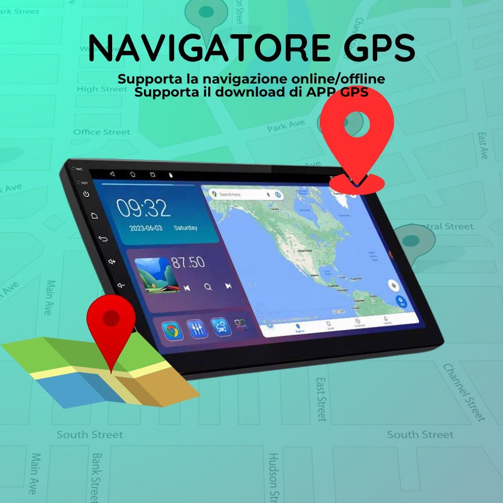 Autoradio 9” Android 15 Per Fiat Ducato/Peugeot Boxer/Citoren Jumper Snapdragon