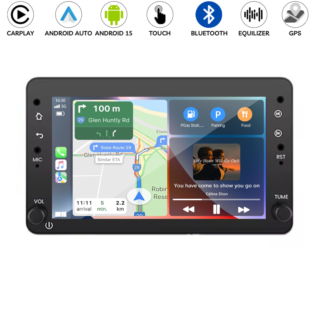 Autoradio 7” Android 15 Per Alfa Romeo 159 Spider Brera Carplay 4-64GB RDS USB