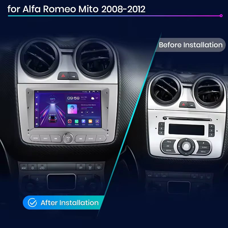 Android Autoradio 7" per Alfa Romeo MiTo 2008-2012 CARPLAY ANDROID AUTO DSP 2+32