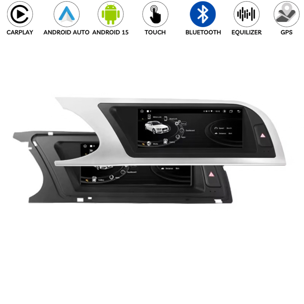 Autoradio Android Junsun 8.8" per Audi A4 A4L B8 2009-2016, Carplay,GPS, 4G, 8-Core, BT, FM